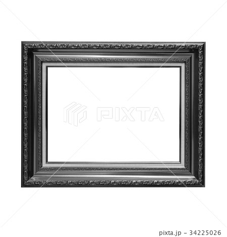 Classic wooden frame isolated on white Classic wooden frame isolated on white 34225026