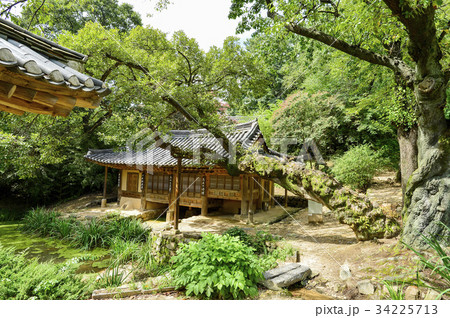 季節 池 屋外 34225713