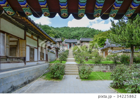 階段 古建築 植物 34225862