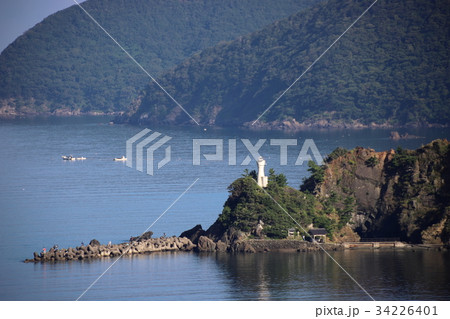 田烏港明神鼻灯台（福井県 小浜市） 34226401