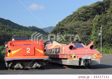 陸揚げされたジェット船【福井県 三方郡 美浜町】 34227131