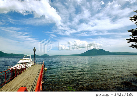 支笏湖畔の風景 支笏湖畔の風景 34227136