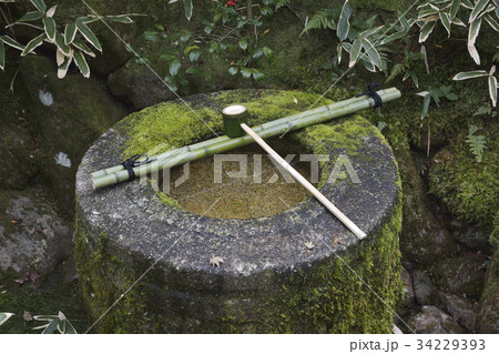 袈裟形のおりつくばい　大徳寺高桐院 34229393
