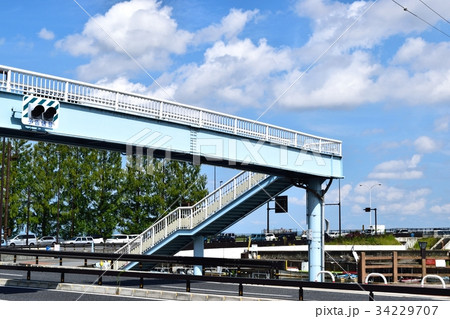 横断歩道橋 横断歩道橋 34229707