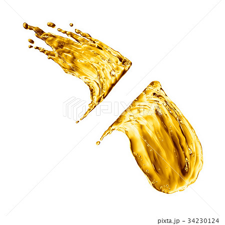 oil splash on white background oil splash on white background 34230124