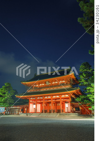 京の七夕　平安神宮　応天門 34230161