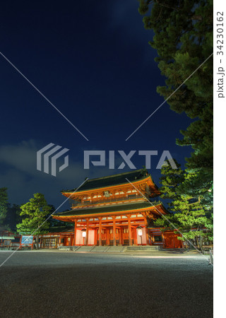 京の七夕　平安神宮　応天門 34230162