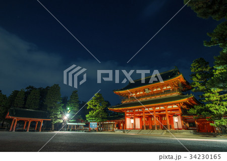 京の七夕　平安神宮　応天門 34230165