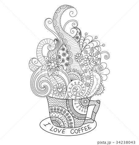 coffee coloring pages