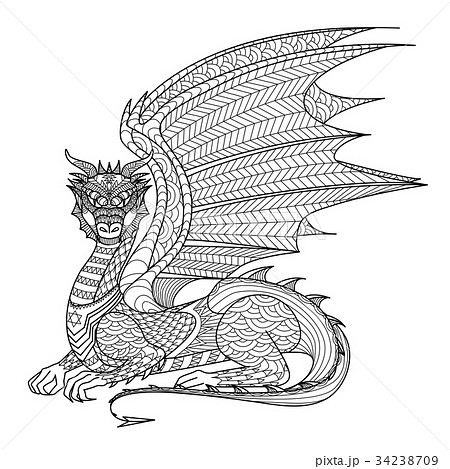Dragon coloring page 34238709