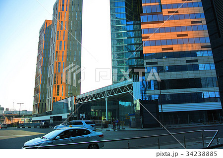 View of Moscow from the roof of a skyscraper 34238885