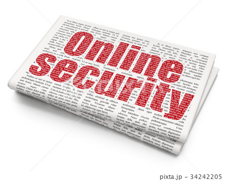 Protection concept: Online Security on Newspaper Protection concept: Online Security on Newspaper 34242205
