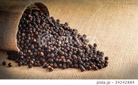 pepper corn on the sack background pepper corn on the sack background 34242884
