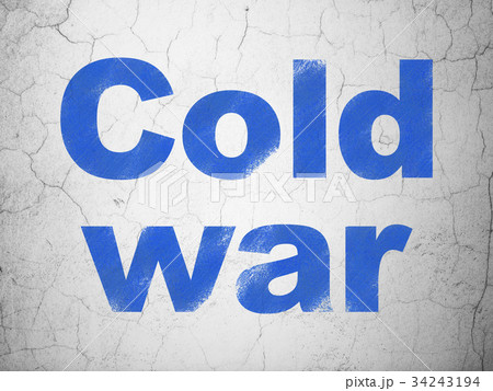 Political concept: Cold War on wall background Political concept: Cold War on wall background 34243194