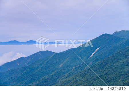 【山梨県】国師ヶ岳・夢の庭園からの眺め 【山梨県】国師ヶ岳・夢の庭園からの眺め 34244819