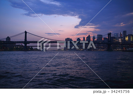 ニューヨークの夕景 34245756