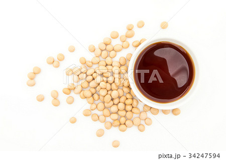 醤油と大豆：Soy sauce and soy beans 34247594