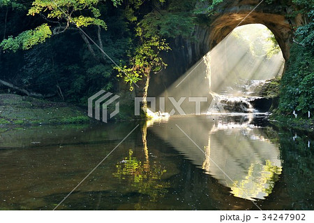 千葉県 濃溝の滝 ハートの光 千葉県 濃溝の滝 ハートの光 34247902
