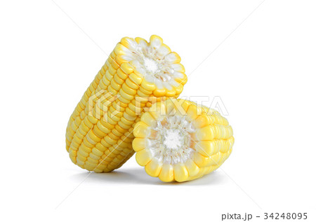 corn isolate on white background corn isolate on white background 34248095