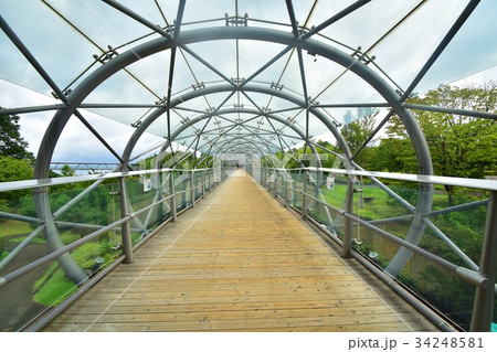 幾何学模様の通路 34248581