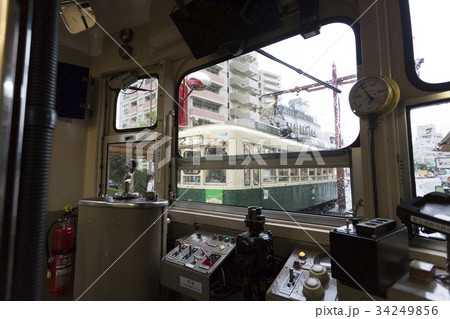 路面電車の運転台 34249856