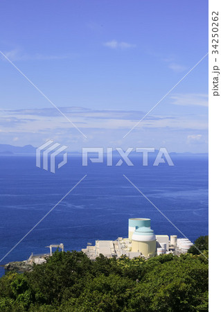瀬戸内海と伊方原発伊方発電所 34250262