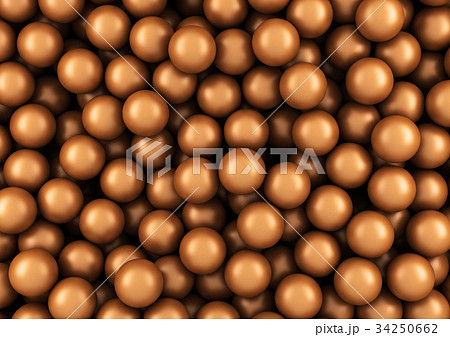 ボールプール 茶色のイラスト素材