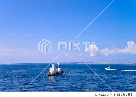 東京湾・海瀬島灯台 34256291