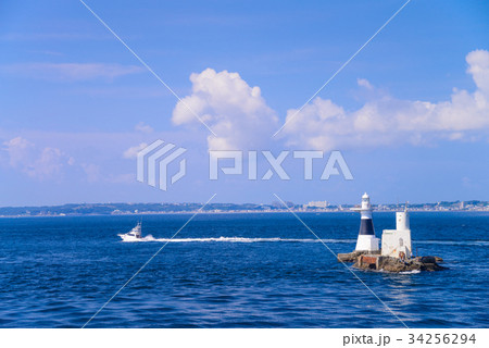 東京湾・海瀬島灯台 東京湾・海瀬島灯台 34256294