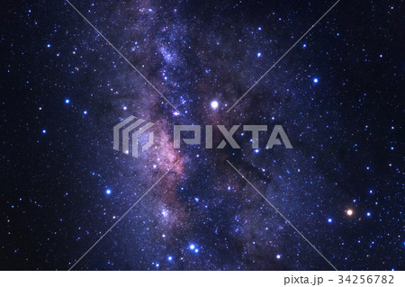 The center of milky way galaxy with stars The center of milky way galaxy with stars 34256782
