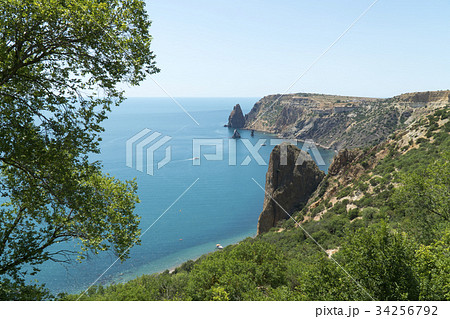 Fiolent Cape Sevastopol Coastline Bay Crimea 34256792