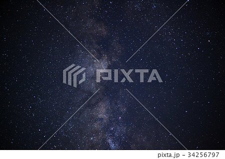 Close up of milky way galaxy with stars Close up of milky way galaxy with stars 34256797