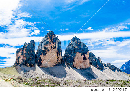 The Tre Cime di Lavaredo in the Italian dolomites 34260217