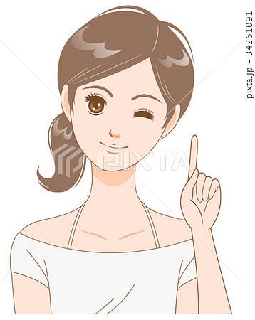 すっぴんの若い女性 34261091