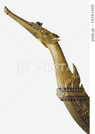 Royal Barge Suphannahong on a white background Royal Barge Suphannahong on a white background 34261409