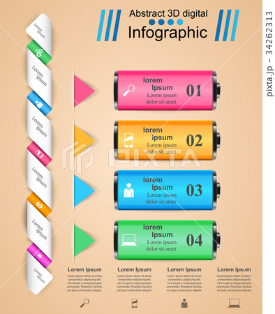 Business Infographics. Battery icon. 34262313