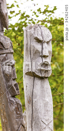 totem poles of the aborigines of Kamchatka totem poles of the aborigines of Kamchatka 34262405