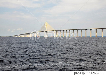 世界最大の大河アマゾン河クルーズ、ネグロ橋 34263268