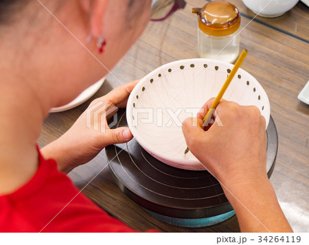 砥部焼絵付け体験　 34264119