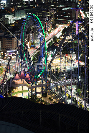 東京ドームシティ・都市風景・夜景 34264559