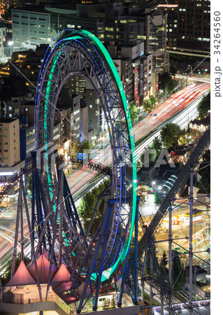 東京ドームシティ・都市風景・夜景 34264560