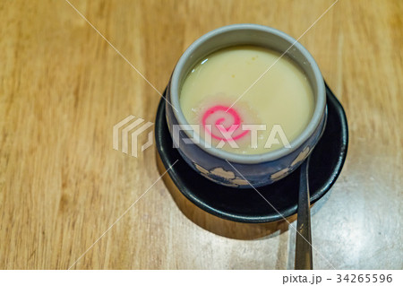 Japanese egg custard called Chawanmushi Japanese egg custard called Chawanmushi 34265596