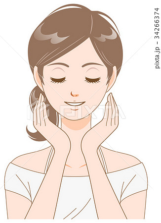 すっぴんの若い女性 すっぴんの若い女性 34266374