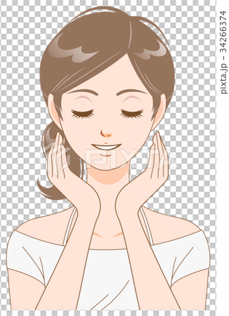 すっぴんの若い女性 すっぴんの若い女性 34266374
