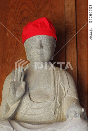 信州の文化財　名工　守屋貞治の石仏　延命地蔵菩薩像　半身頭巾付（長野県塩尻市奈良井長泉寺） 34266533