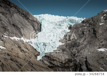 Briksdal glacier in Norway Briksdal glacier in Norway 34268758