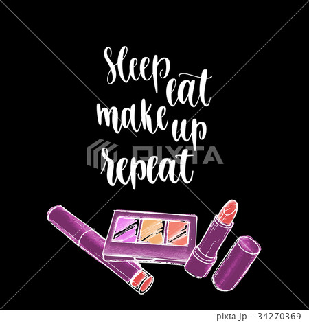 Modern calligraphy style inspiration makeup phrase Modern calligraphy style inspiration makeup phrase 34270369