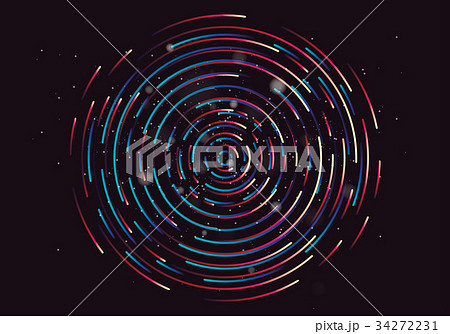 Abstract geometric vortex, Circular swirl lines 34272231