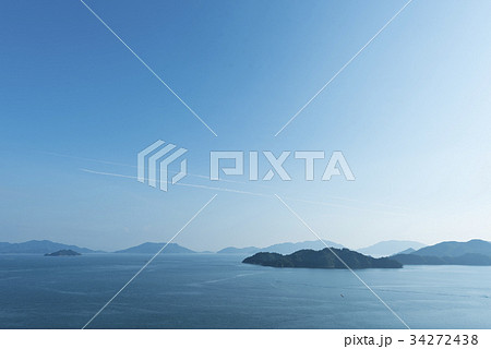 広島県　瀬戸内海　大芝島　海　 34272438