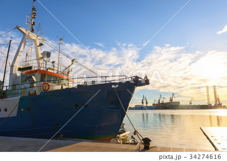 Fishing boat at the dock 34274616